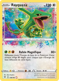 Rayquaza — carte 138 de l’extension Voltage Éclatant