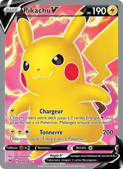 Pikachu V — carte 170 de l’extension Voltage Éclatant
