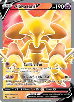 Alakazam V — carte 172 de l’extension Voltage Éclatant