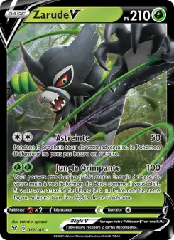 Zarude V — carte 22 de l’extension Voltage Éclatant