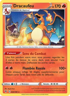Dracaufeu — carte 25 de l’extension Voltage Éclatant