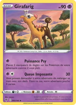 Girafarig — carte 65 de l’extension Voltage Éclatant