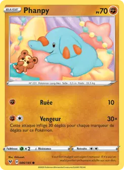Phanpy — carte 86 de l’extension Voltage Éclatant