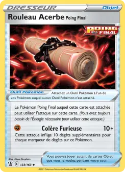 Rouleau Acerbe Poing Final — carte 133 de l’extension Styles de combat