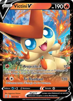 Victini V — carte 21 de l’extension Styles de combat