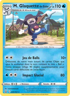 M. Glaquette de Galar — carte 35 de l’extension Styles de combat