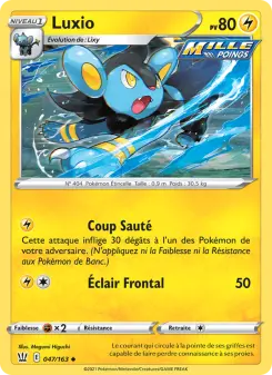 Luxio — carte 47 de l’extension Styles de combat