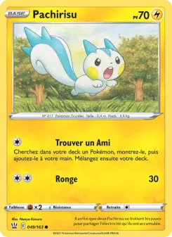 Pachirisu — carte 49 de l’extension Styles de combat