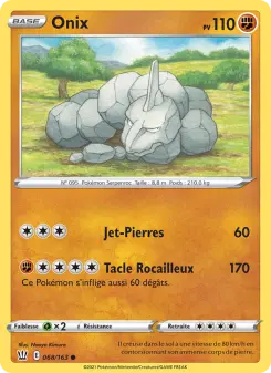 Onix — carte 68 de l’extension Styles de combat