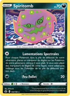 Spiritomb — carte 103 de l’extension Règne de Glace