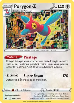 Porygon-Z — carte 118 de l’extension Règne de Glace