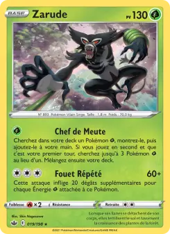Zarude — carte 19 de l’extension Règne de Glace