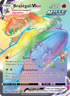 Braségali VMAX — carte 200 de l’extension Règne de Glace