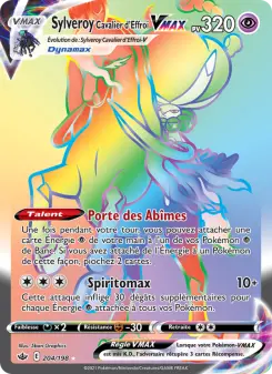 Sylveroy Cavalier d'Effroi VMAX — carte 204 de l’extension Règne de Glace
