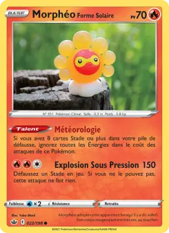 Morphéo Forme Solaire — carte 22 de l’extension Règne de Glace