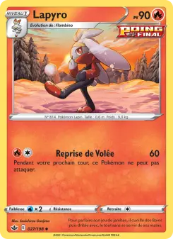 Lapyro — carte 27 de l’extension Règne de Glace