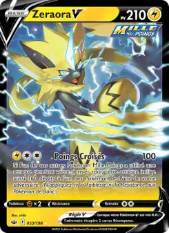 Zeraora V — carte 53 de l’extension Règne de Glace