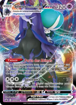Sylveroy Cavalier d'Effroi VMAX — carte 75 de l’extension Règne de Glace