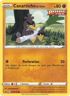 Canarticho de Galar — carte 78 de l’extension Règne de Glace