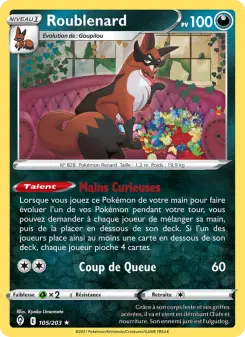 Roublenard — carte 105 de l’extension Évolution Céleste