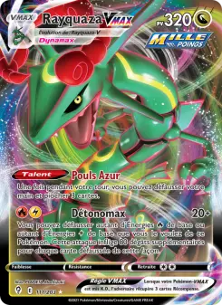 Rayquaza VMAX — carte 111 de l’extension Évolution Céleste