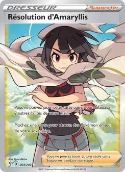 Résolution d'Amaryllis — carte 203 de l’extension Évolution Céleste
