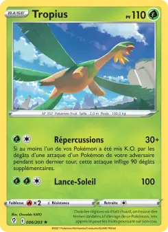 Tropius — carte 6 de l’extension Évolution Céleste