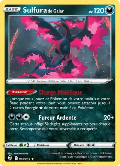 Sulfura de Galar — carte 93 de l’extension Évolution Céleste