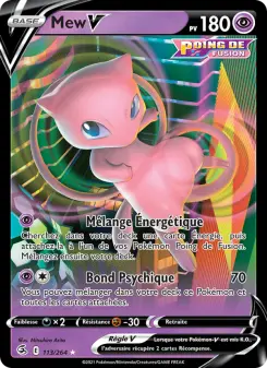 Mew V — carte 113 de l’extension Poing de Fusion