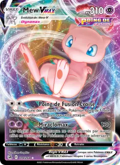 Mew VMAX — carte 114 de l’extension Poing de Fusion