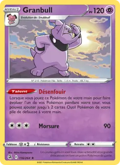 Granbull — carte 116 de l’extension Poing de Fusion