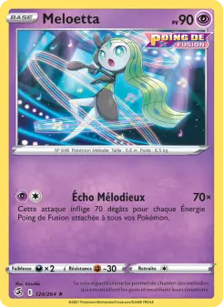 Meloetta — carte 124 de l’extension Poing de Fusion