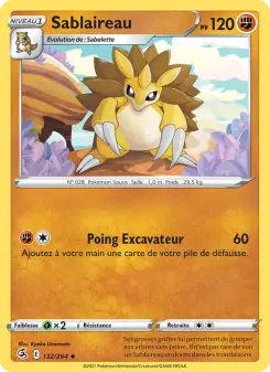 Sablaireau — carte 132 de l’extension Poing de Fusion