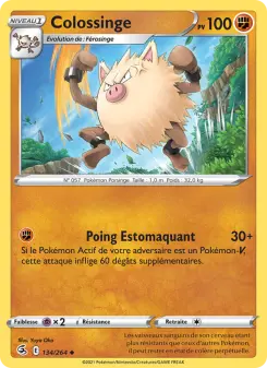 Colossinge — carte 134 de l’extension Poing de Fusion