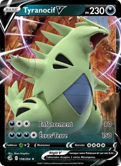 Tyranocif V — carte 158 de l’extension Poing de Fusion