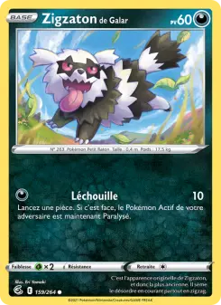 Zigzaton de Galar — carte 159 de l’extension Poing de Fusion
