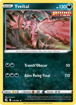 Yveltal — carte 175 de l’extension Poing de Fusion