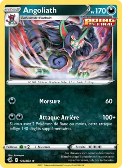Angoliath — carte 178 de l’extension Poing de Fusion