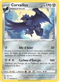 Corvaillus — carte 190 de l’extension Poing de Fusion