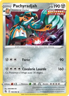 Pachyradjah — carte 192 de l’extension Poing de Fusion