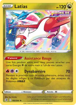 Latias — carte 193 de l’extension Poing de Fusion