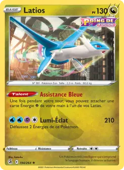 Latios — carte 194 de l’extension Poing de Fusion