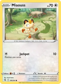 Miaouss — carte 199 de l’extension Poing de Fusion