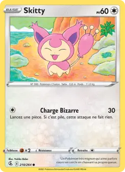 Skitty — carte 210 de l’extension Poing de Fusion
