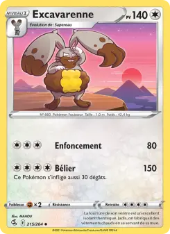 Excavarenne — carte 215 de l’extension Poing de Fusion