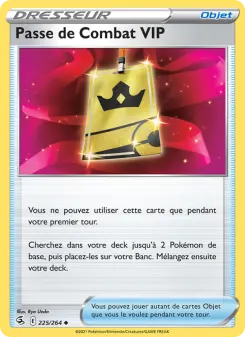 Passe de Combat VIP — carte 225 de l’extension Poing de Fusion