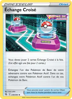 Échange Croisé — carte 230 de l’extension Poing de Fusion