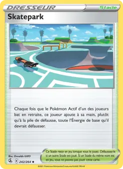 Skatepark — carte 242 de l’extension Poing de Fusion