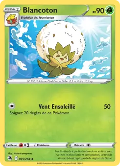 Blancoton — carte 25 de l’extension Poing de Fusion