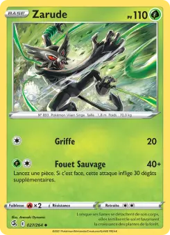 Zarude — carte 27 de l’extension Poing de Fusion